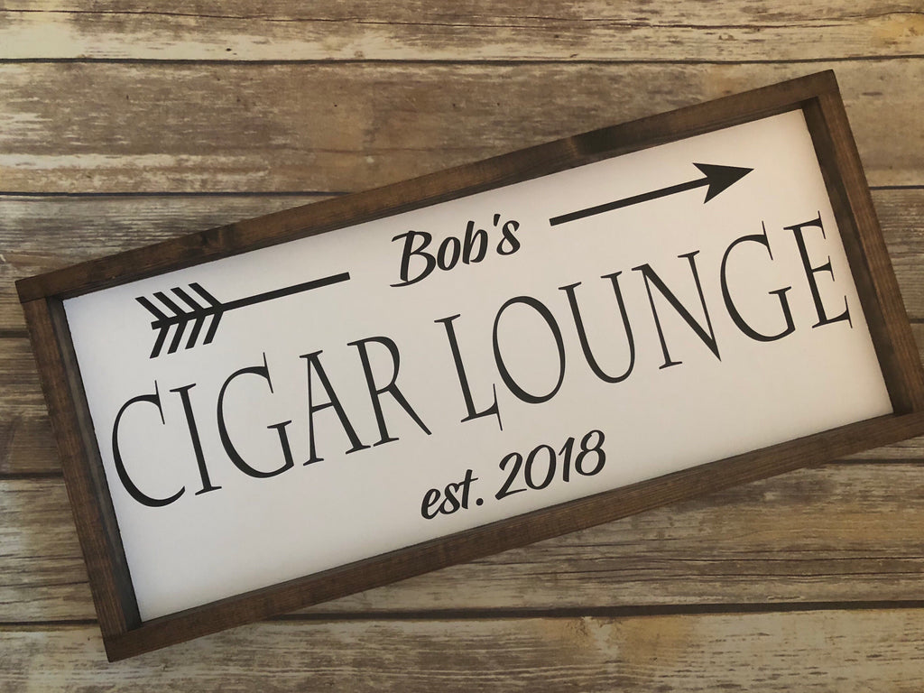 Custom-Cigar Lounge Personalized