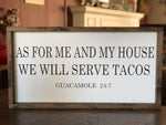 As for me and my house-custom sign
