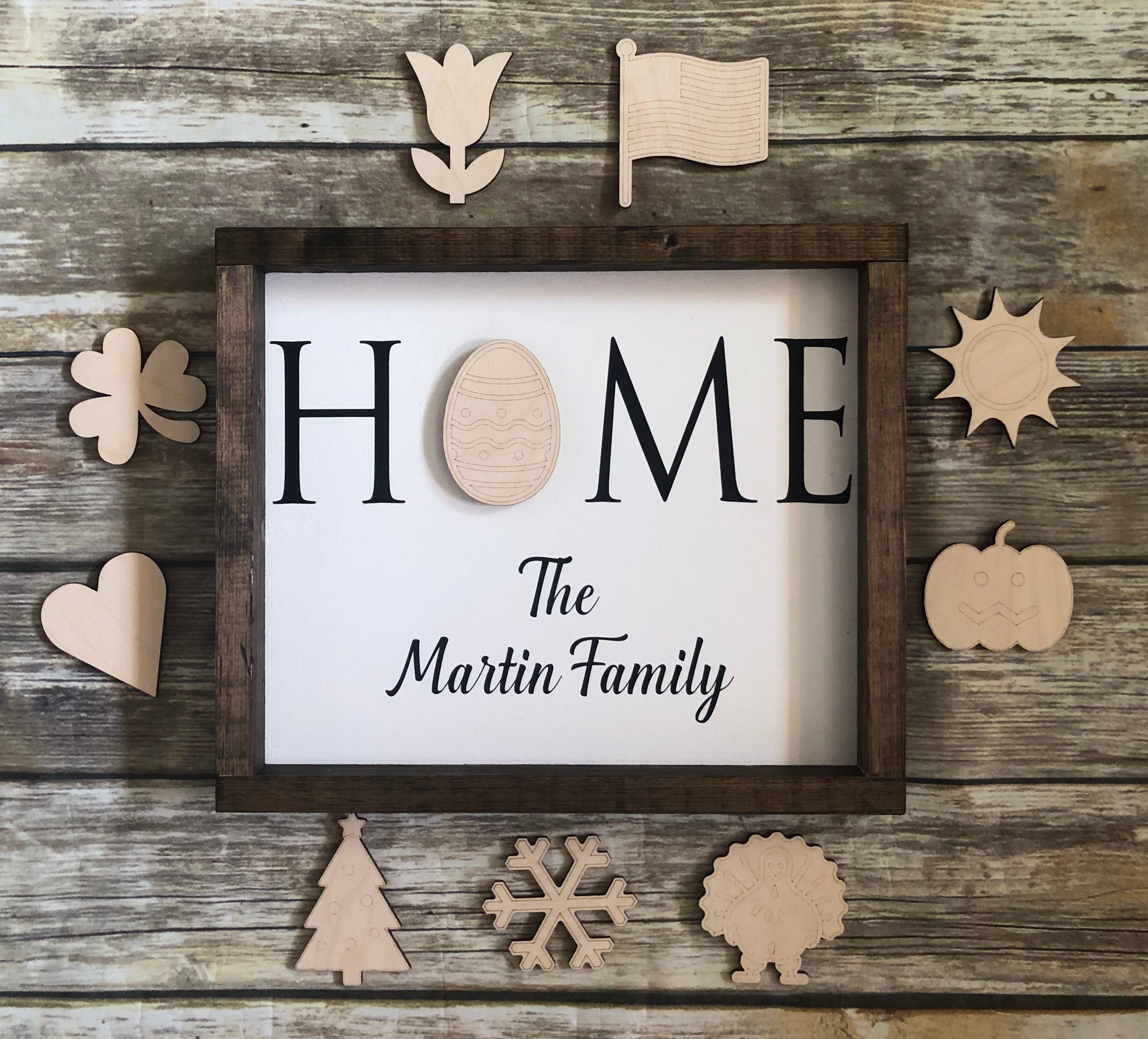 Personalized Welcome Interchangeable DIY sign