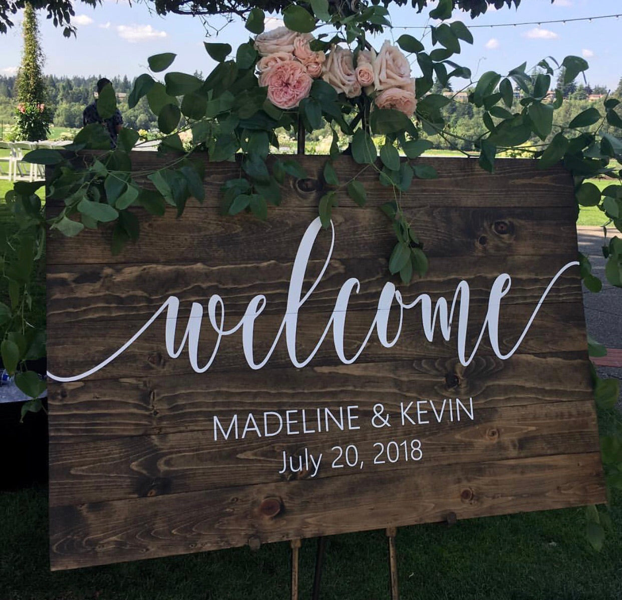 Custom Welcome Wedding sign-sign only